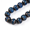 Handmade Gold Sand Lampwork Beads LAMP-N026-01D-3