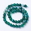 Natural Agate Beads Strands G-G754-8mm-3