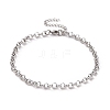304 Stainless Steel Rolo Chain Bracelet for Men Women BJEW-E031-06P-02-1