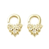 Insects Brass Micro Pave Clear Cubic Zirconia Lobster Claw Clasps KK-I354-01G-05-1