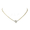 2Pcs 2 Colors 3MM Two Tone 304 Stainless Steel Figaro Chain Necklaces NJEW-JN06465-4