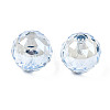 Electroplate Transparent Glass Beads Strands EGLA-N006-B01-3
