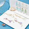  ® DIY Resin Mermaid Tail Shape Earring Making Kits DIY-PH0010-66-5