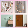 Waterproof Reflective Plastic Mirror Stickers DIY-WH0668-002-6