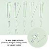 ARRICRAFT 110Pcs 3 Style Spray Painted Iron Safety Pins & Calabash Pins IFIN-AR0001-27-4