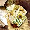 12Pcs Retro Sunflower Scrapbook Paper Pads PW-WGE6733-01-2