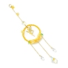 Glass & Acrylic Suncatcher with Brass Cable Chains & 201 Stainless Steel Pendants HJEW-JM04987-01-2