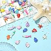 40Pcs 4 Styles 304 Stainless Steel Enamel Charms STAS-CJ0003-27-5