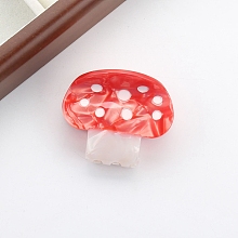 Cute Mushroom Cellulose Acetate Claw Hair Clips PW-WG24556-03