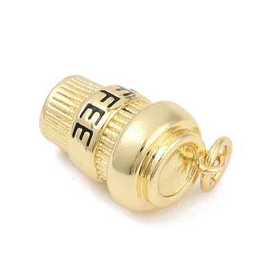 Brass Enamel Pendants KK-U062-01A-G-1