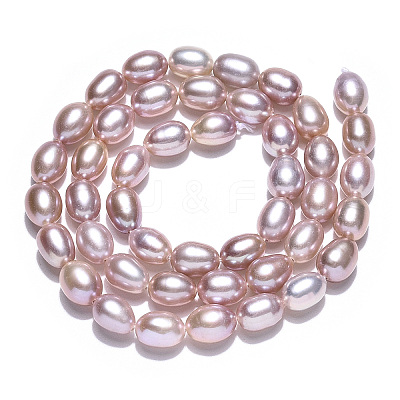 Natural Cultured Freshwater Pearl Beads Strands PEAR-N012-06W-1