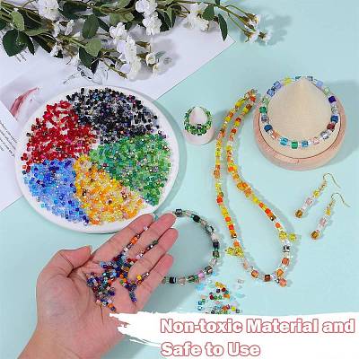 2 Bags Imitation Artificial Crystal Glass Beads GLAA-SZ0001-95A-02-1