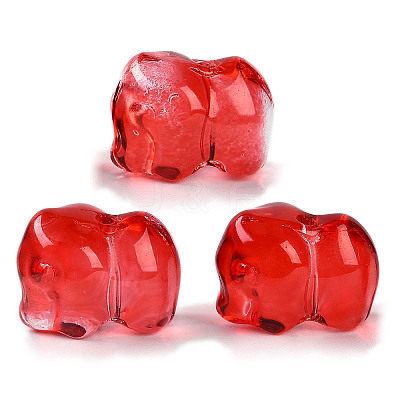 Spray Painted Glass Beads GLAA-Z007-04G-1