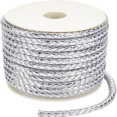 PU Imitation Leather Braided Cord WL-WH0003-14C-1