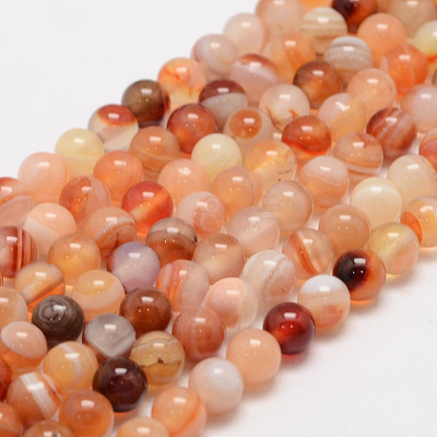 Natural Sardonyx Beads Strands G-K155-D-6mm-01-1