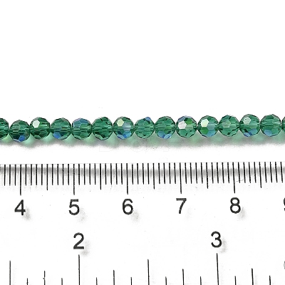 Electroplate Transparent Glass Beads Strands EGLA-A035-T4mm-L18-1