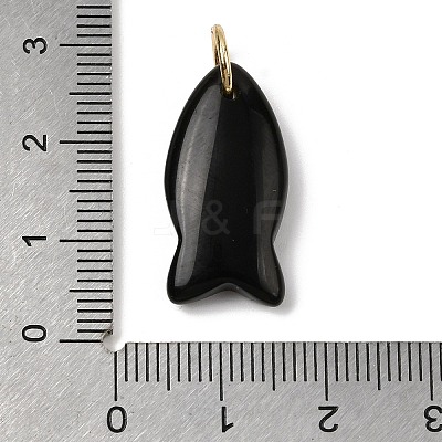 Natural Obsidian Pendants G-A297-01G-09-1