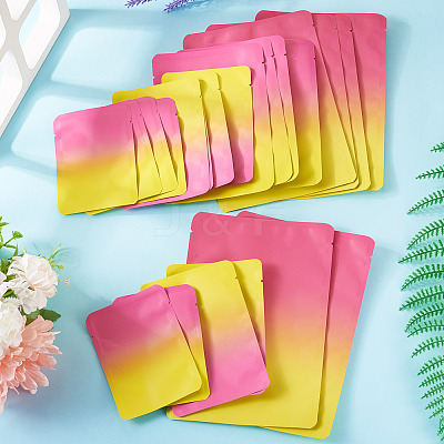 72Pcs 4 Styles Two Tone Rectangle Plastic Gift Bags OPP-TA0001-17-1