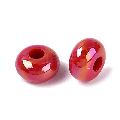 Opaque Acrylic European Beads OACR-E033-19Q-1
