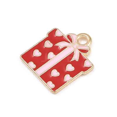 Valentine's Day Alloy Enamel Pendants ENAM-I084-01KCG-15-1
