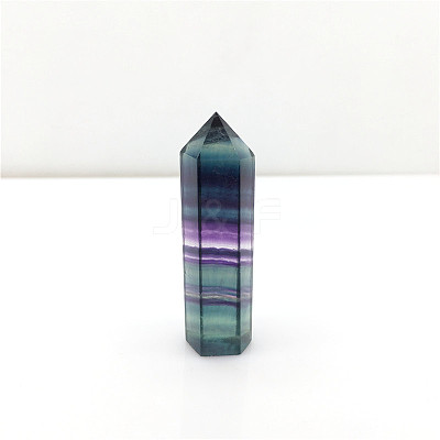 Point Tower Natural Fluorite Home Display Decoration PW23030654422-1