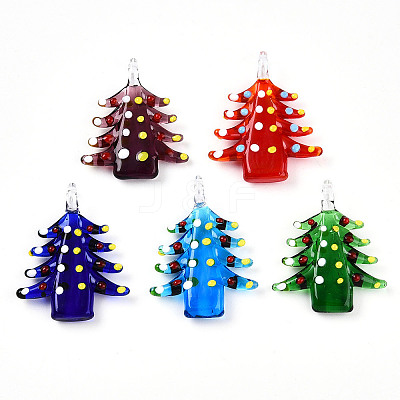 Handmade Lampwork Pendants LAMP-T023-12-1