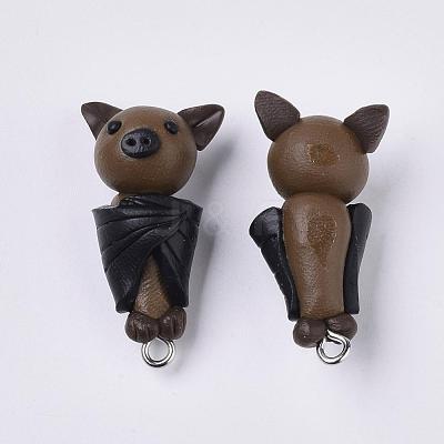 Handmade Polymer Clay Pendants CLAY-Q245-17-1
