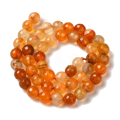 Dyed & Heated Natural Dragon Veins Agate Beads Strands G-P539-A01-19-1