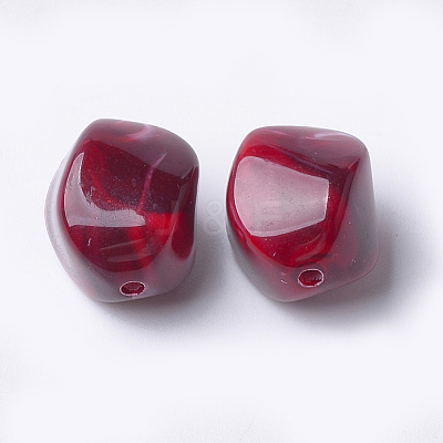 Acrylic Beads OACR-T007-08E-1
