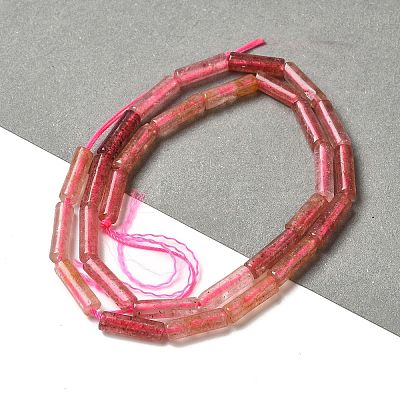 Natural Strawberry Quartz  Beads Strands X-G-D464-43-1