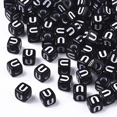 Opaque Acrylic Beads SACR-N002-01U-1