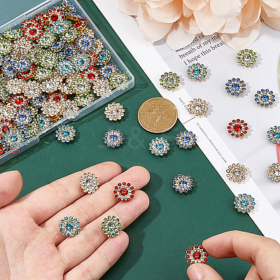 150Pcs 5 Colors Sew on Rhinestone RGLA-FH0001-03-1