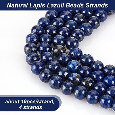 Natural Lapis Lazuli Beads Strands G-OC0001-76-1