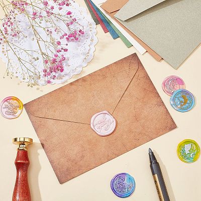 Wax Seal Stamp Set DIY-CP0003-53-1