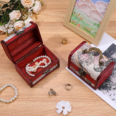 1Pc Wooden Portable Storage Boxes CON-CL0001-05A-1