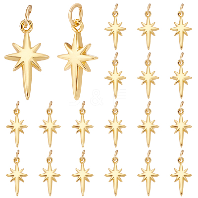 20Pcs Brass Pendants KK-HY0003-97-1