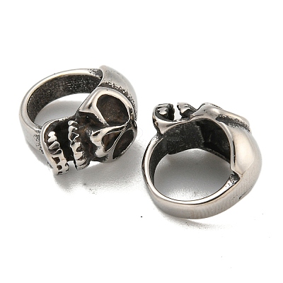 316 Surgical Stainless Steel European Beads STAS-Q326-06AS-02-1