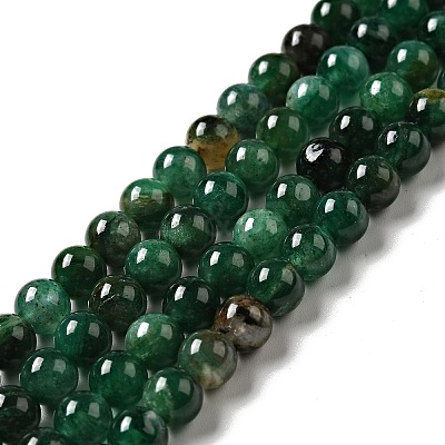 Natural Fuchsite Beads Strands G-D470-12A-1-1