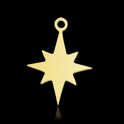Ion Plating(IP) 201 Stainless Steel Pendants STAS-N090-LA890-2-1