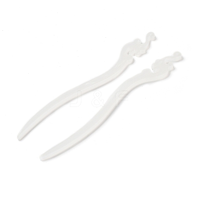 Opaque Acrylic Hair Sticks OHAR-C011-03C-1