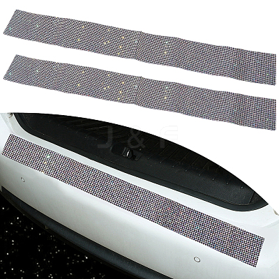 2Pcs Resin Rhinestone Glue Non-slip Car Door Stickers AJEW-GF0013-30A-1