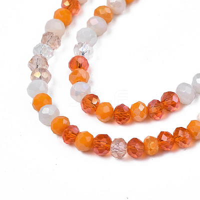 Opaque Glass Beads Strands X-GLAA-T006-07-A07-1