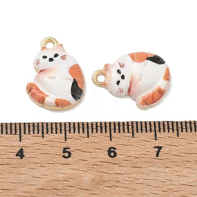 Alloy Enamel Pendants ENAM-K076-35G-07-1