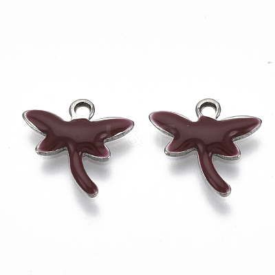 201 Stainless Steel Enamel Charms STAS-N088-19-1