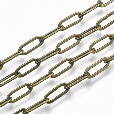 Brass Paperclip Chains X-CHC-S008-001B-AB-1