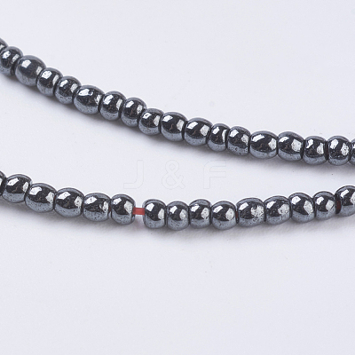 Non-Magnetic Synthetic Hematite Beads G-H1074-1-1