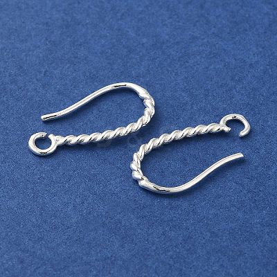Long-Lasting Plated Brass Ear Wire KK-K381-07S-1