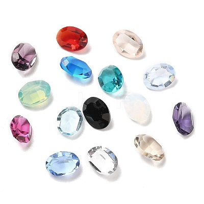 Pointed Back Glass Rhinestone Cabochons GLAA-B012-44A-1