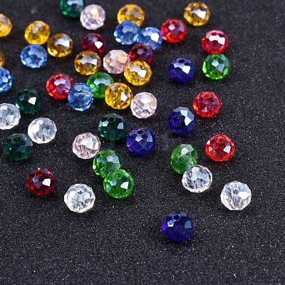 400Pcs 10 Colors Electroplate Glass Beads Strands EGLA-SZ0001-12-1