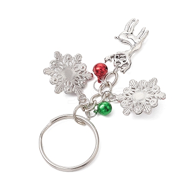 Alloy with Cubic Zirconia  Keychain KEYC-JKC00865-1